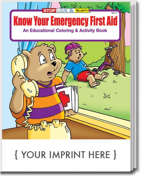CS0350 Know Your Emergency First Aid Coloring and Activity BOOK with C